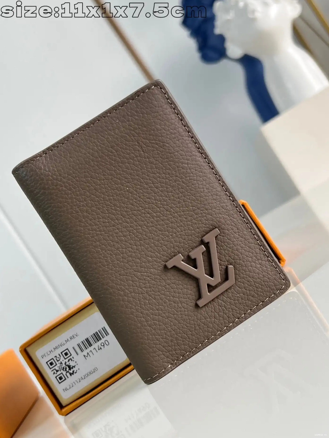 WIS cm Pocket VUITTON LOUIS Organizer-7.5*11.1*1 0622